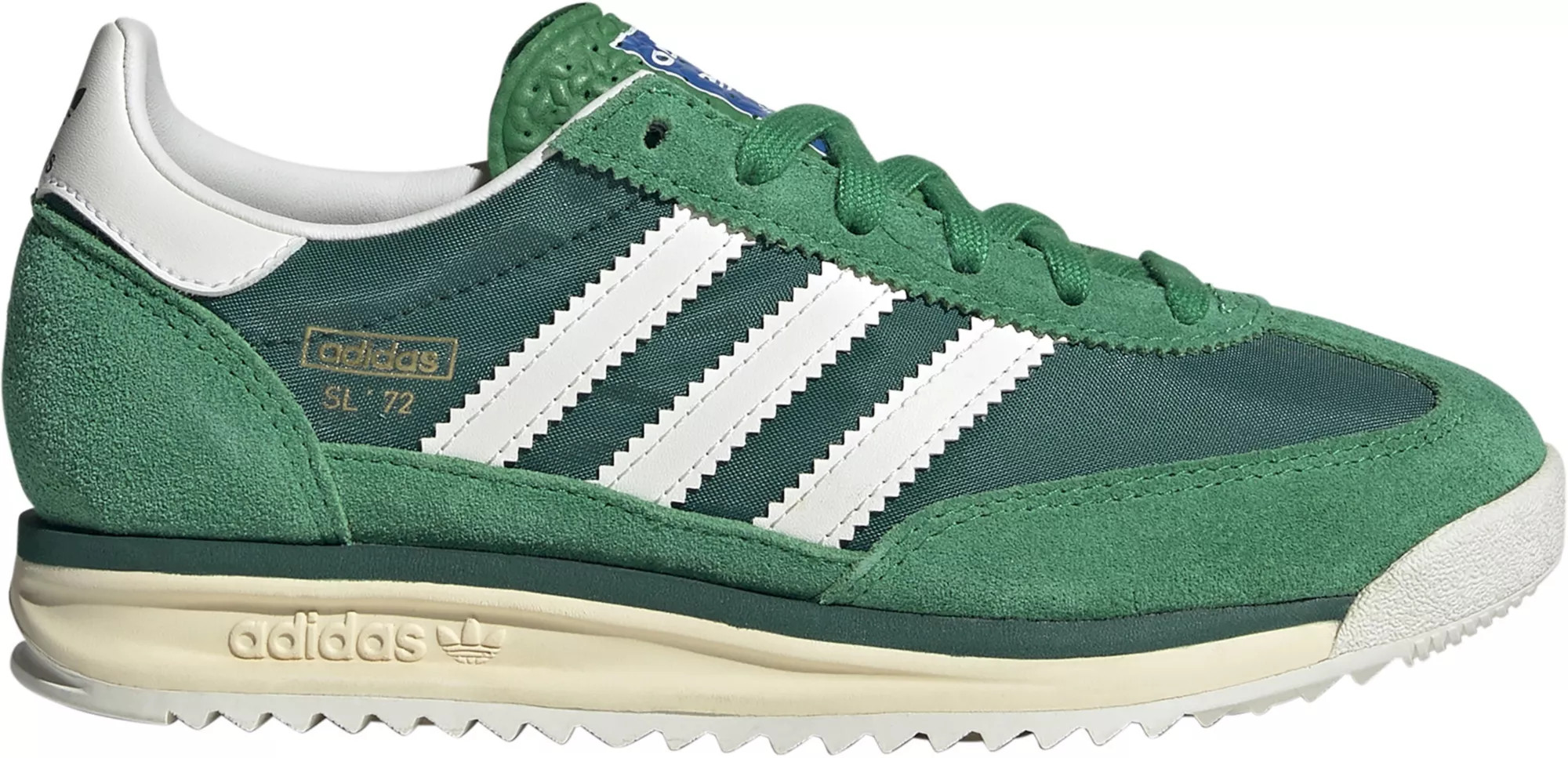 adidas Kids' Grade School SL 72 RS Shoes, Size 6.5, Green/White | DICK'S Sporting Goods