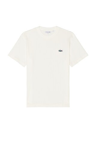 Lacoste Heavy Jersey Landscape Crocodile Print T-Shirt in White. - size 7 | Revolve Clothing (Global)