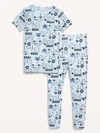 Unisex Printed Snug-Fit Pajama Set for Toddler | Old Navy (US)