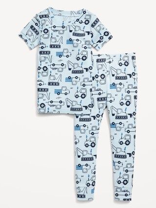 Unisex Printed Snug-Fit Pajama Set for Toddler | Old Navy (US)
