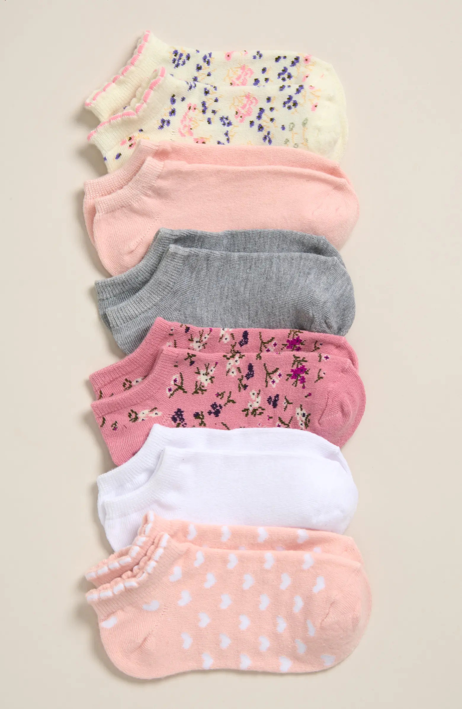 Nordstrom Kids' Assorted 6-Pack Ankle Socks | Nordstrom | Nordstrom