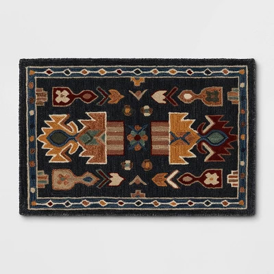 2'x3' Global Wool Accent Rug Blue - Threshold™ | Target