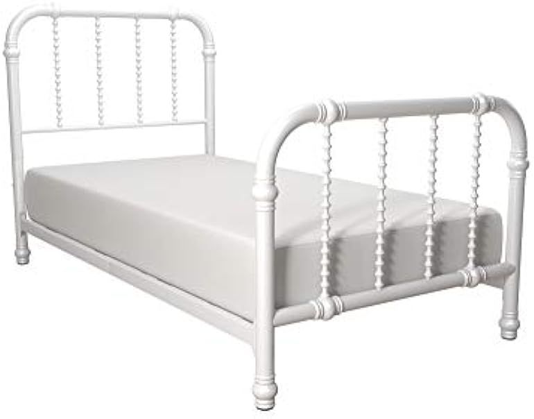 DHP Jenny Lind Kids Metal Bed Frame with Country Chic Headboard and Footboard, Underbed Storage S... | Amazon (US)