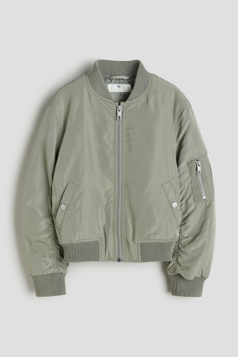 H & M - Bomber Jacket - Green | H&M (US + CA)