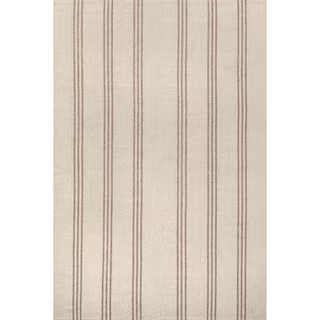 RUGS USA Lauren Liess Hawthorn Striped Wool Ivory 8 ft. x 10 ft. Indoor/Outdoor Patio Rug WDTZ01A... | The Home Depot