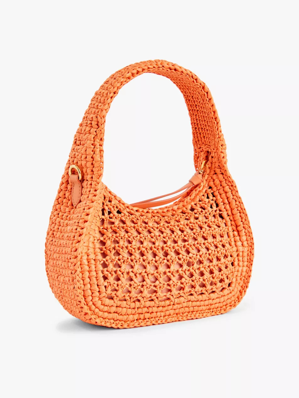 Wander raffia top handle bag | Selfridges