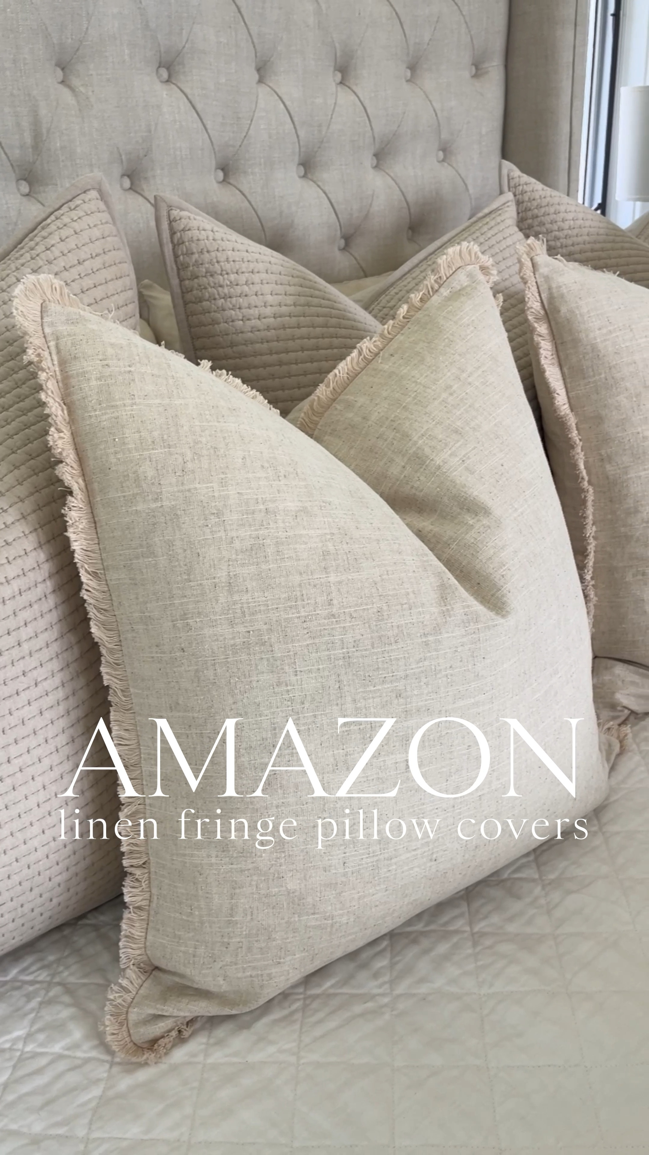 AMAZON \ linen pillow cover find! I have a size 25”x24” - 2 for $32!! I also have the brown and love it!

Home decor
Bedroom
Bedding 

#LTKHome #LTKWatchNow #LTKFindsUnder50