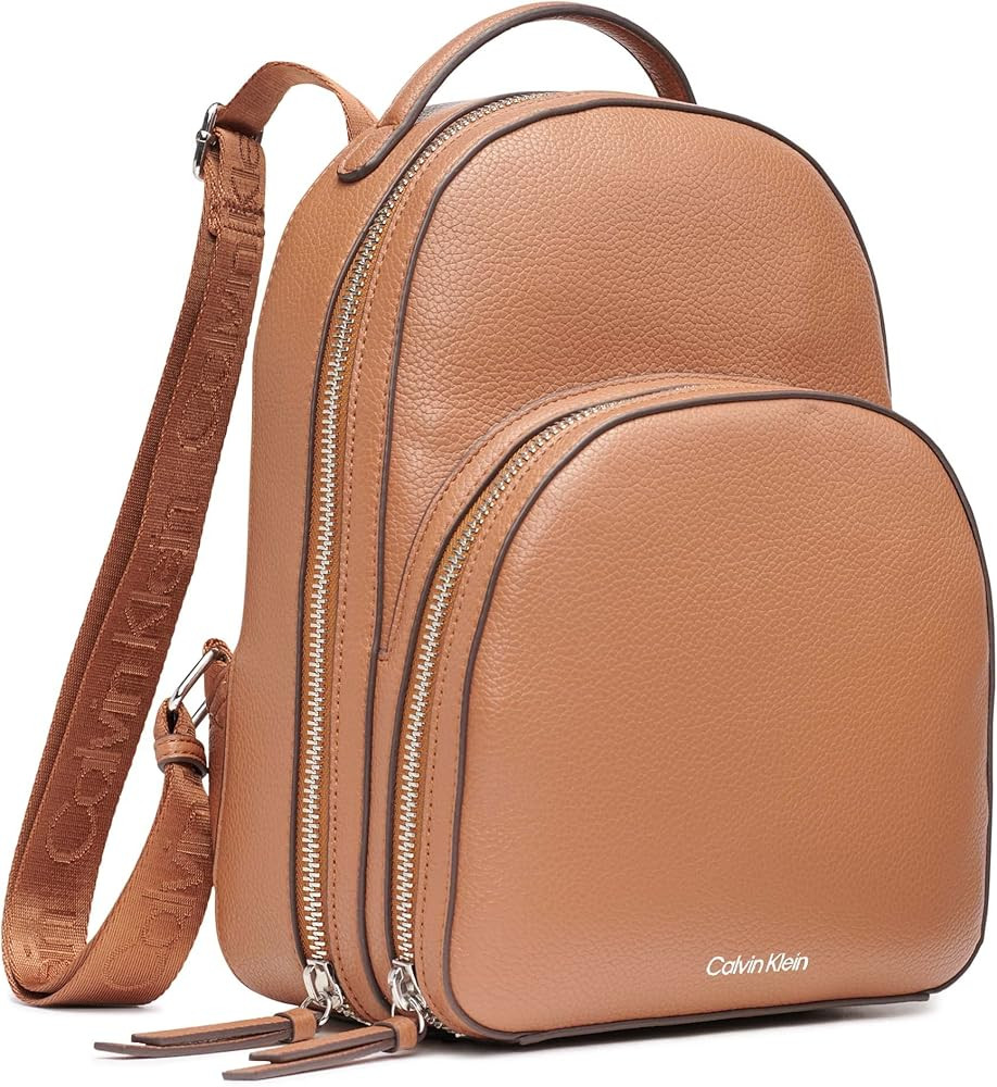 Calvin Klein Estelle Novelty-Backpack, Caramel | Amazon (US)