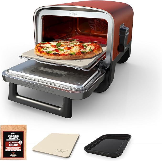 Ninja Woodfire Outdoor Pizza Oven, 8-in-1 Portable Electric Roaster Oven, Heats up to 700°F, 5 A... | Amazon (US)
