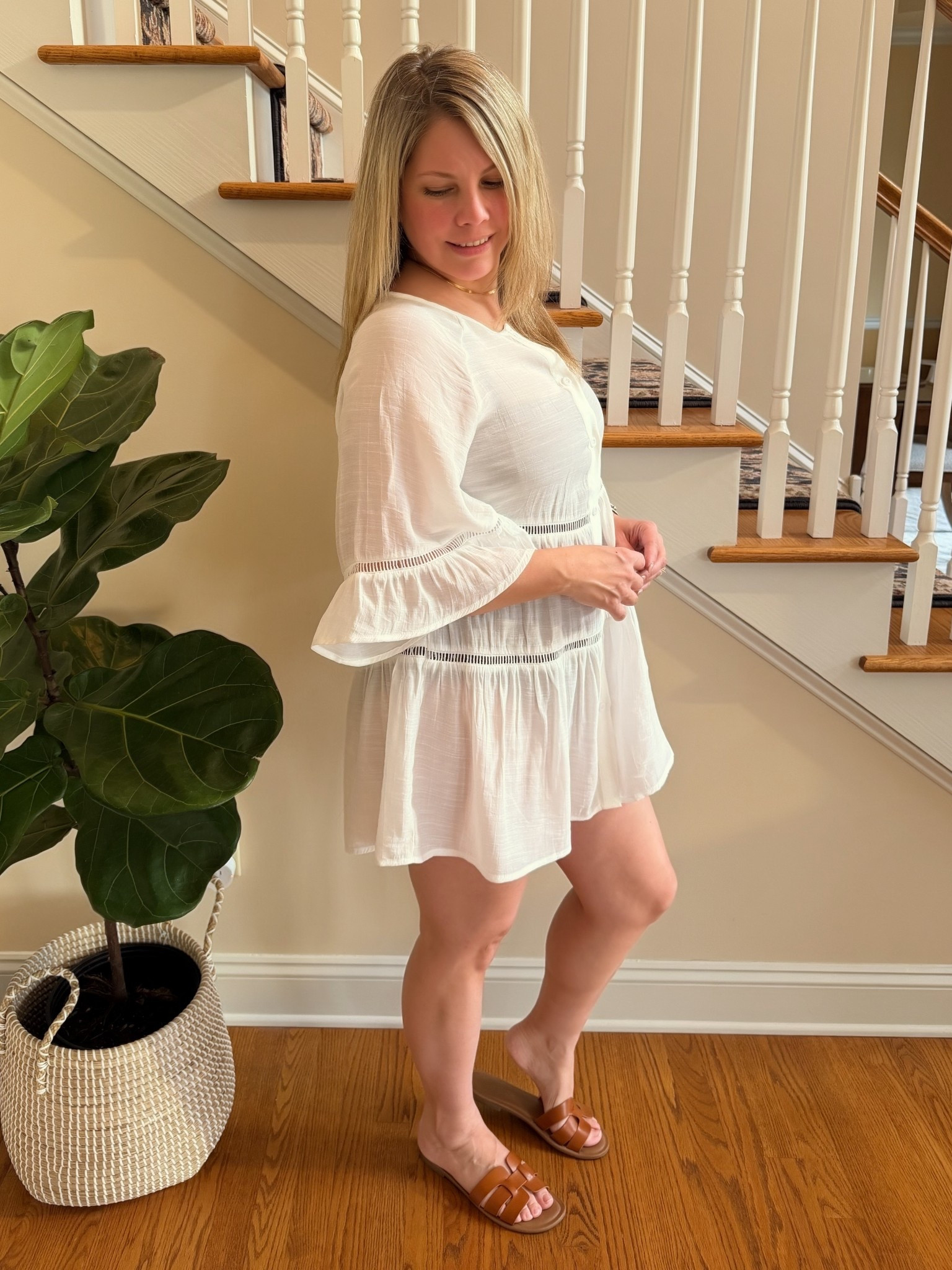 Elevate your beachwear game with this cover up that adds a touch of modern flair to your poolside ensemble, making it a perfect blend of fashion and functionality.