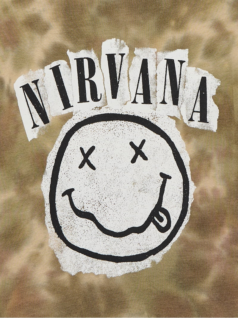 Nirvana Boys Tie Dye Graphic Tee with Short Sleeves, Sizes 4-18 | Walmart (US)