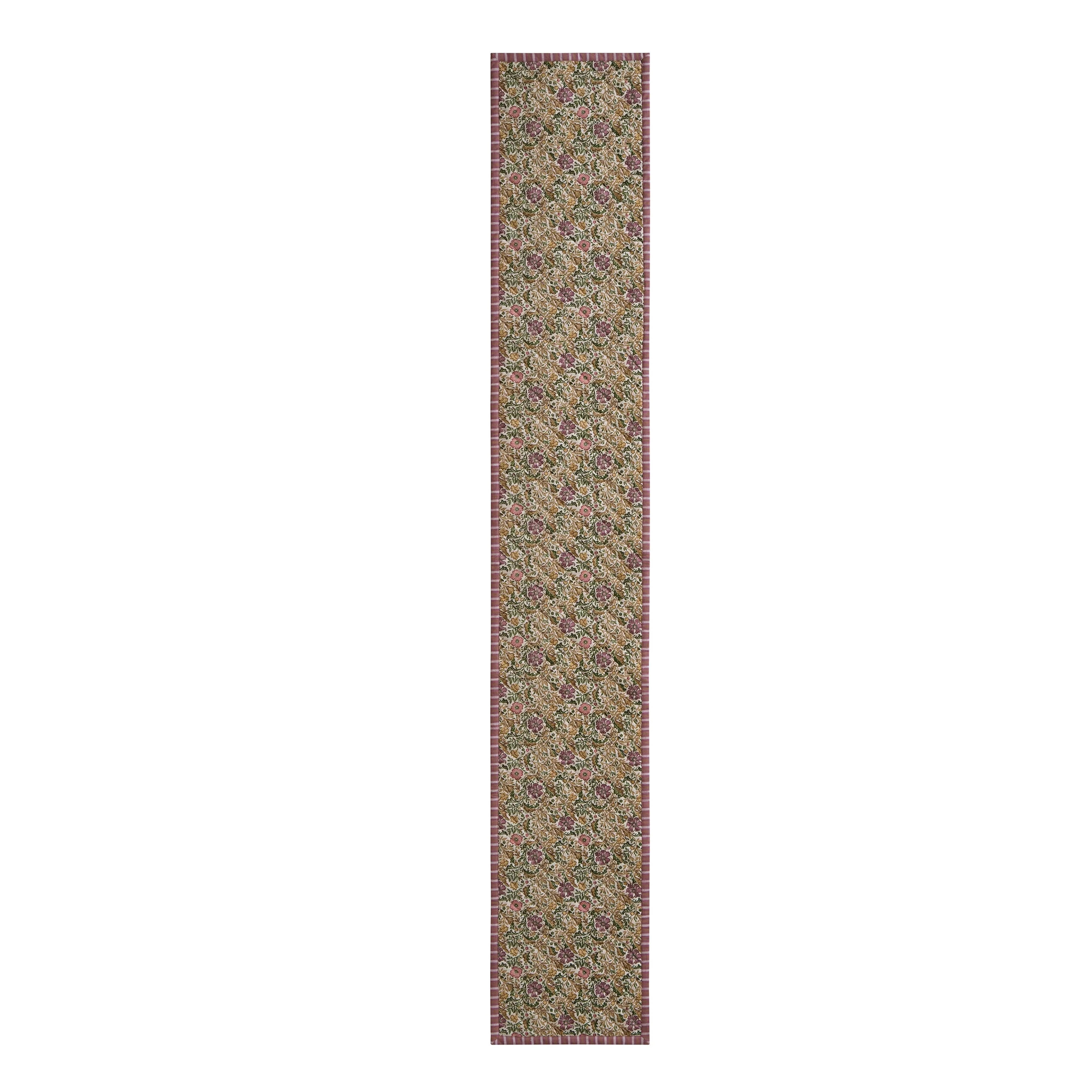 Better Homes & Gardens Edith Vine Floral 90" x 14" Cotton Linen Table Runner | Walmart (US)