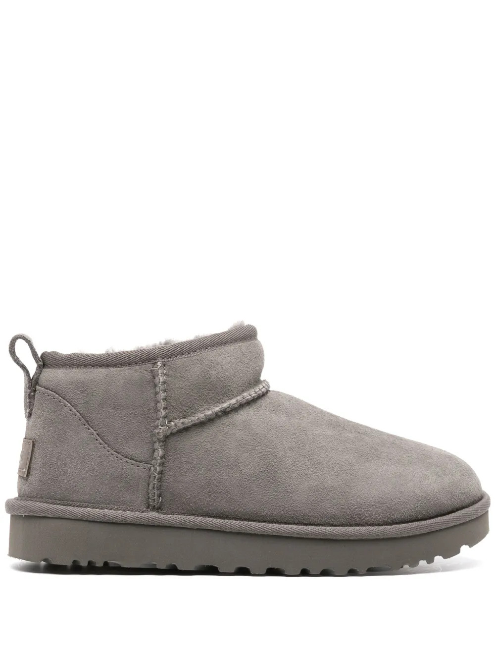 UGG Classic Ultra Mini Suede Boots | Grey | FARFETCH BE | Farfetch Global