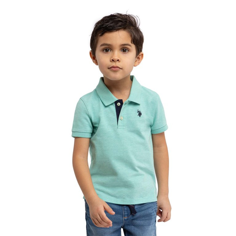 U.S. Polo Assn. Toddler Boys Pique Polo Shirt, Sizes 2T-5T | Walmart (US)