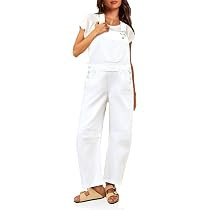 PLNOTME Womens Denim Bib Overalls Barrel Leg Adjustable Strap Jean Jumpsuit | Amazon (US)