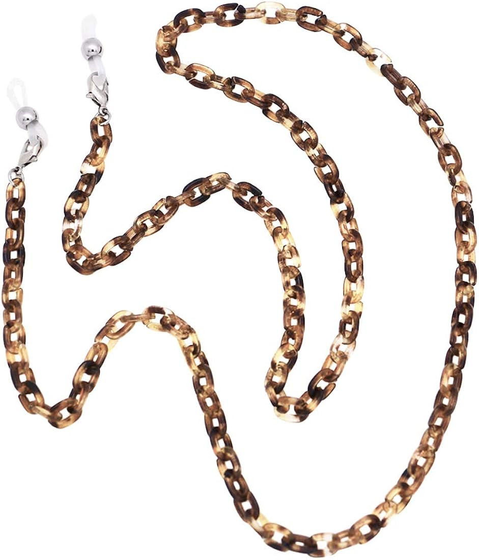Eyeglass Chain Sunglass Chain for Women Men, Acrylic Mask Lanyard Chain Face Mask Chain for Adults | Amazon (US)
