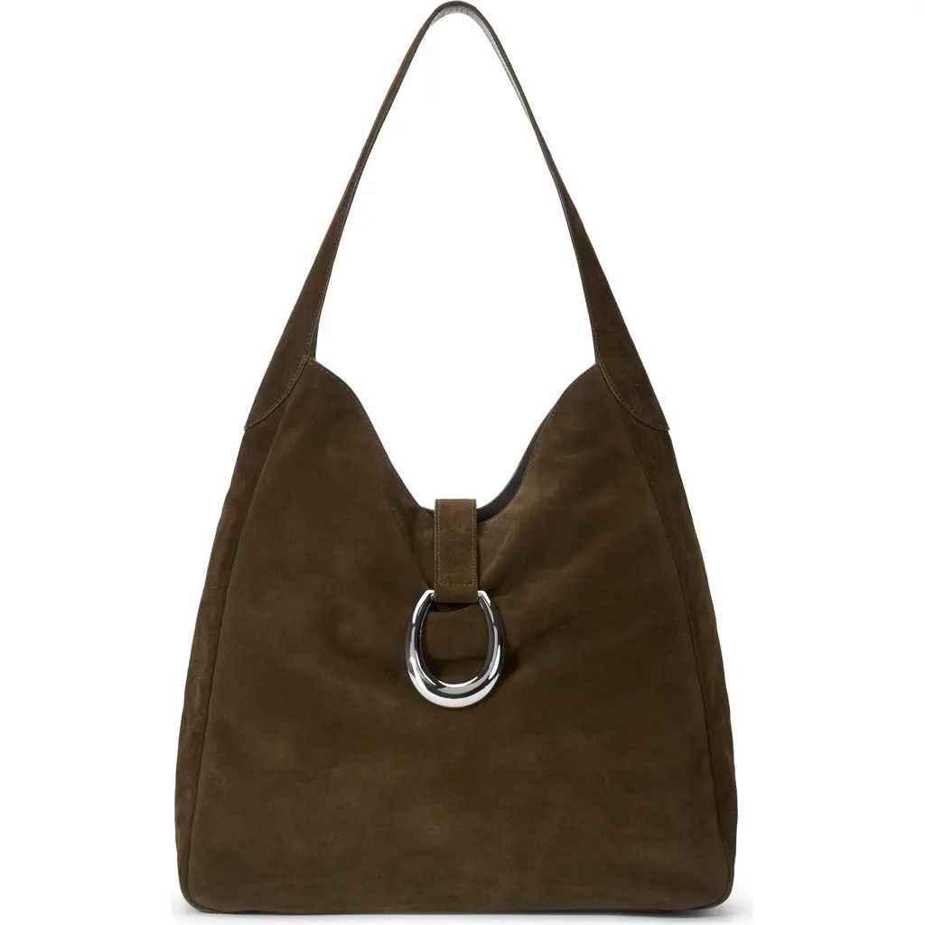 STAUD Maya Suede Hobo Bag in Truffle at Nordstrom | Nordstrom