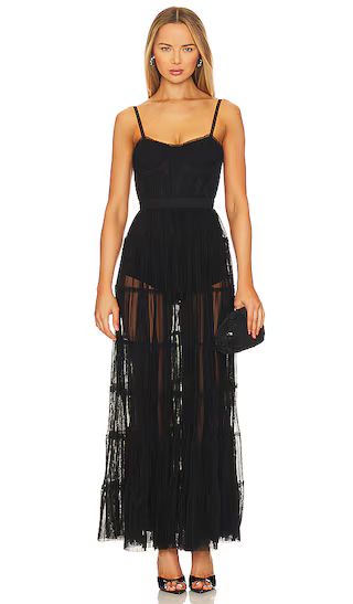 Deena Maxi Dress in Black | Revolve Clothing (Global)