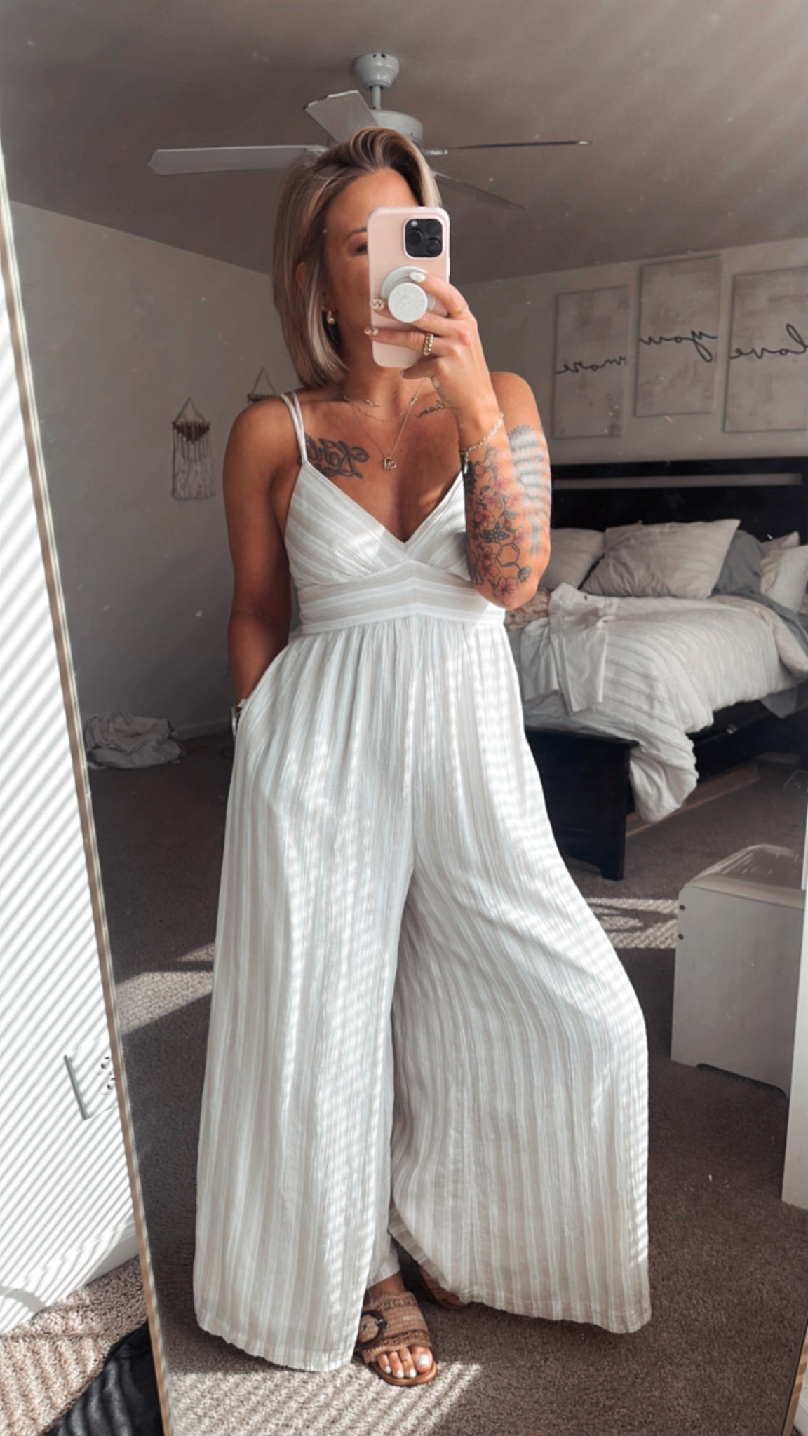 A beautiful romper for a beautiful spring / summer day 

It’s so flowy and so comfy plus I love the neutral colors , so classy 

#LTKBeauty #LTKStyleTip #LTKPetite