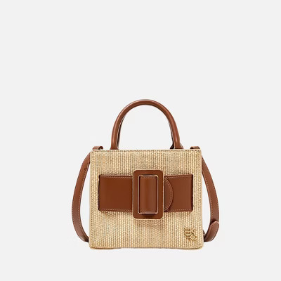 MKF Collection Tilly Women’s Mini Tote Handbag by Mia K - Natural White Brown | Target