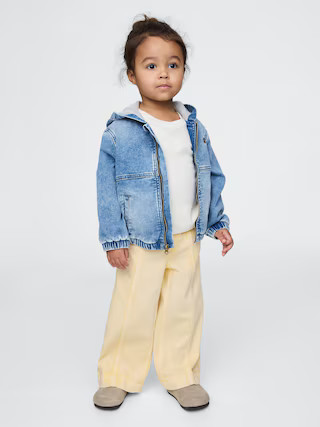 Baby & Toddler UltraSoft Pull-On Baggy Wide-Leg Jeans | Gap (US)