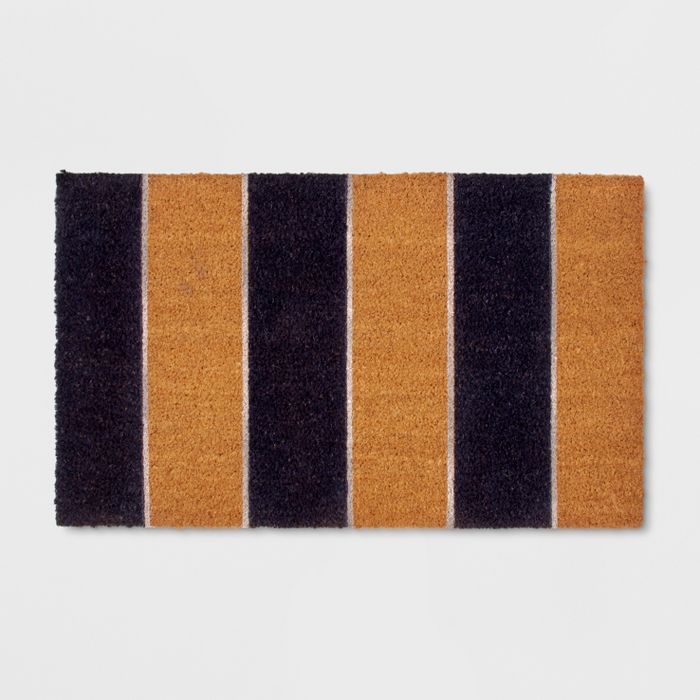 18" x 30" Cabana Stripe Outdoor Doormat Navy - Threshold™ | Target