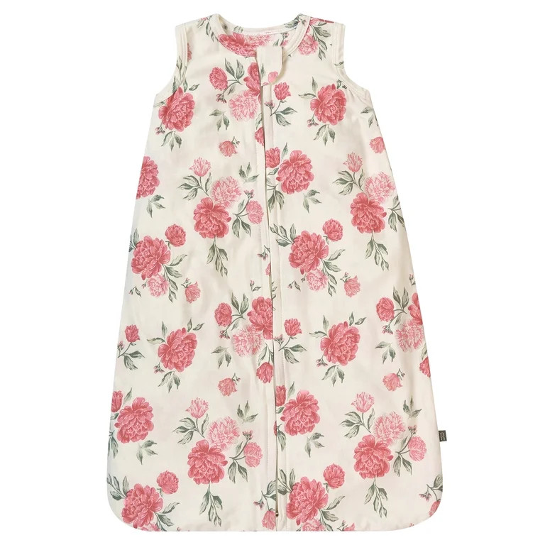 Modern Moments by Gerber Baby Neutral Two-Way Zip Super Soft Wearable Blanket, Flowers, Size 0/6 ... | Walmart (US)