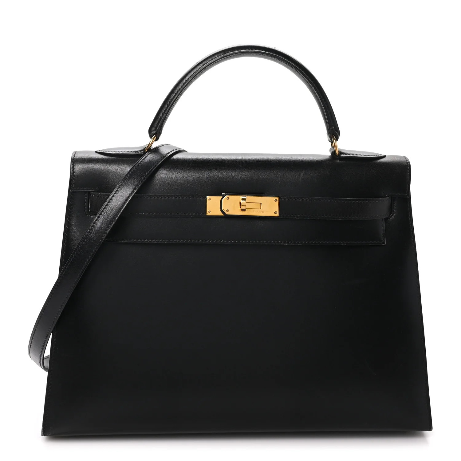 Hermes Box Kelly Sellier 32 Black 1945394 | FASHIONPHILE (US)