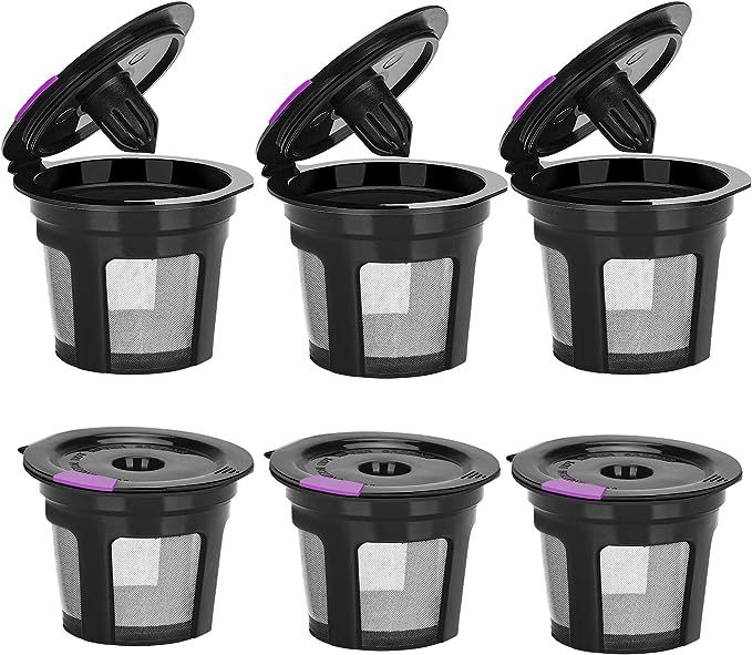 Reusable K Cups For Keurig, Reusable K CUP Coffee Filter Refillable Single K CUP for Keurig 2.0 1... | Amazon (US)