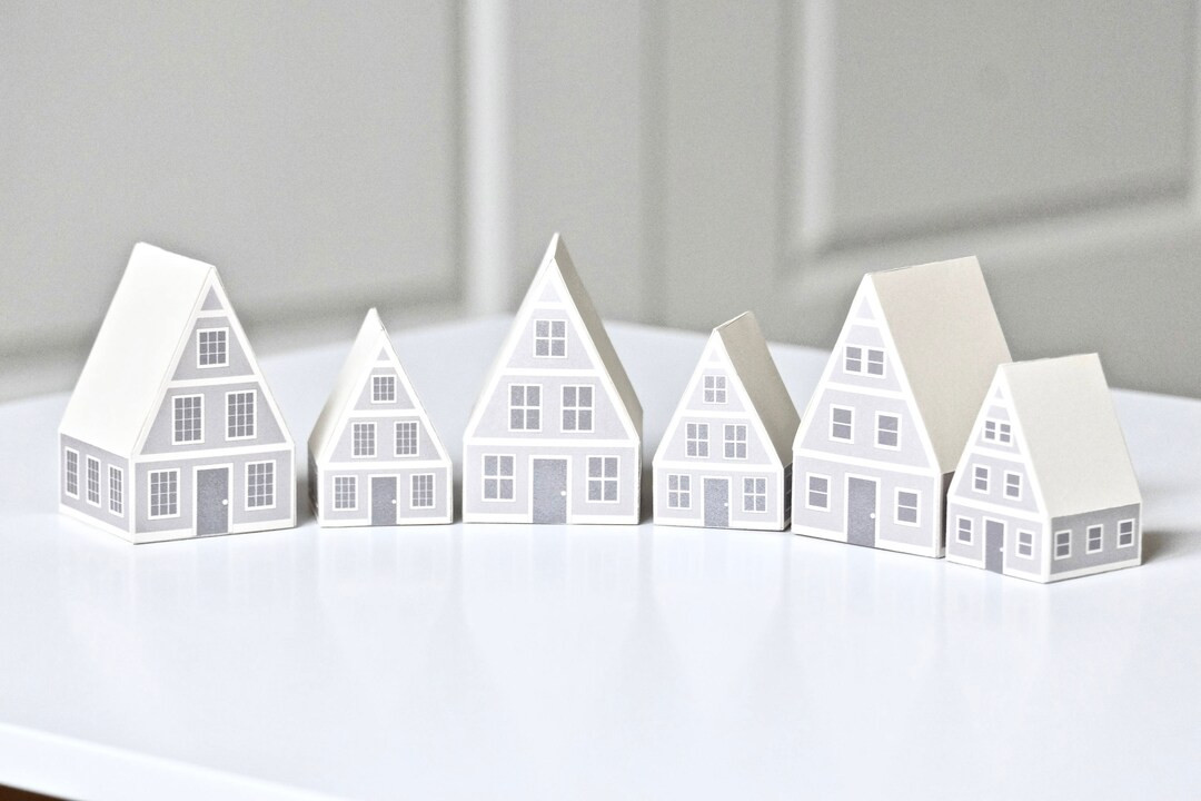 Printable Paper Snow Cabins. - Etsy | Etsy (US)