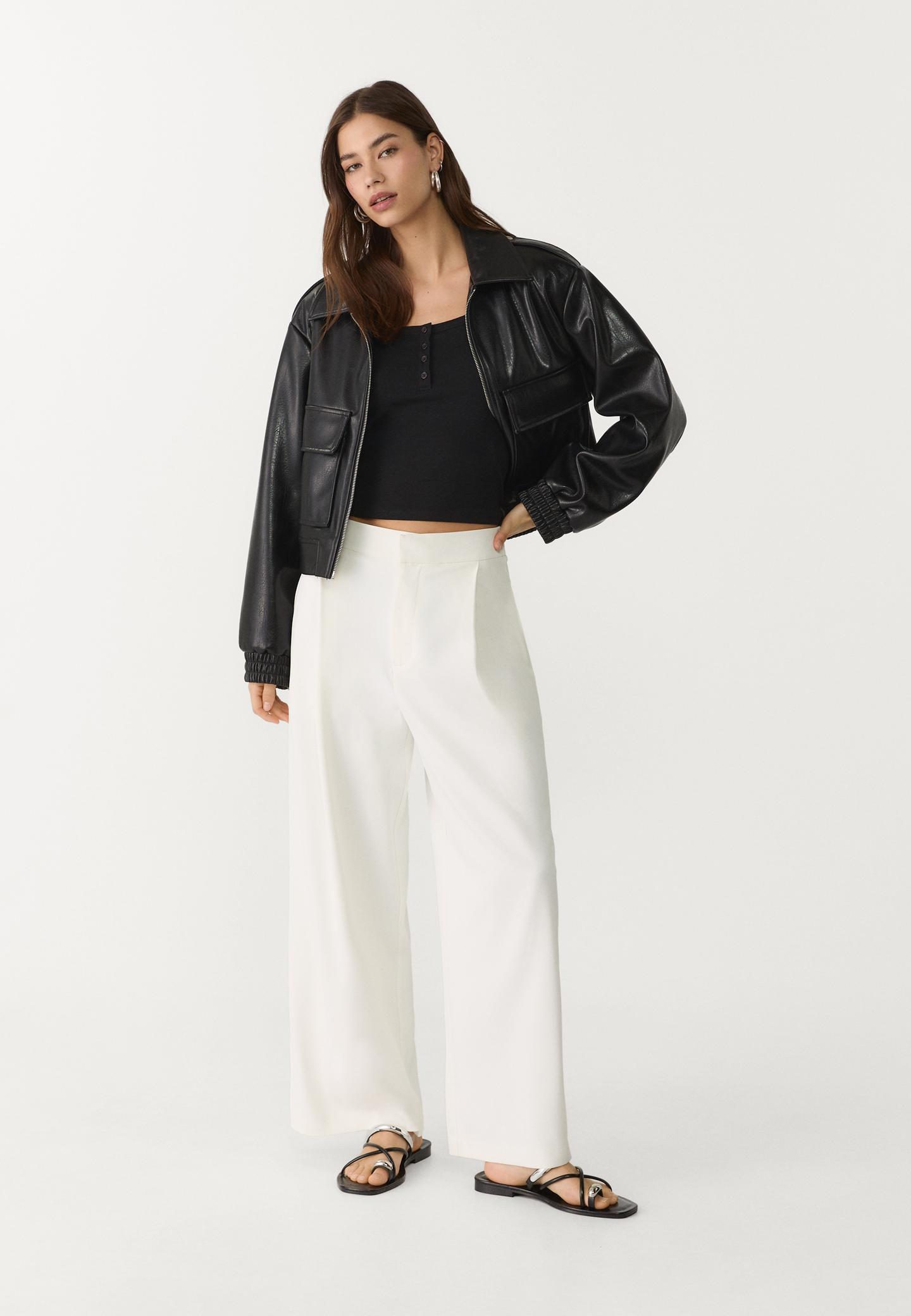 Smart culottes with darts | Stradivarius (UK)