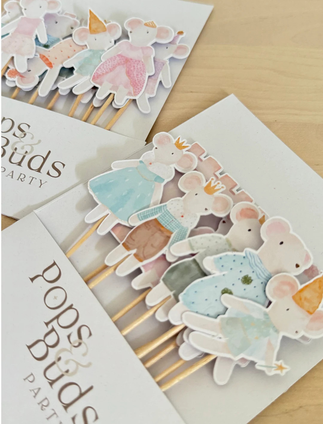 Mouse Tea Party Cupcake Toppers, Scandi Children's Party Decorations - Etsy | Etsy (US)
