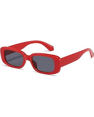 kimorn Rectangle Sunglasses for Women Men Trendy Retro Fashion Sun Glasses 90’s Vintage UV 400 ... | Amazon (US)