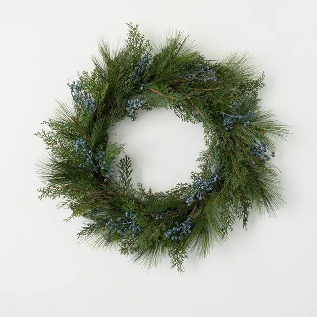 Artificial Juniper Wreath Green 22"H | Walmart (US)