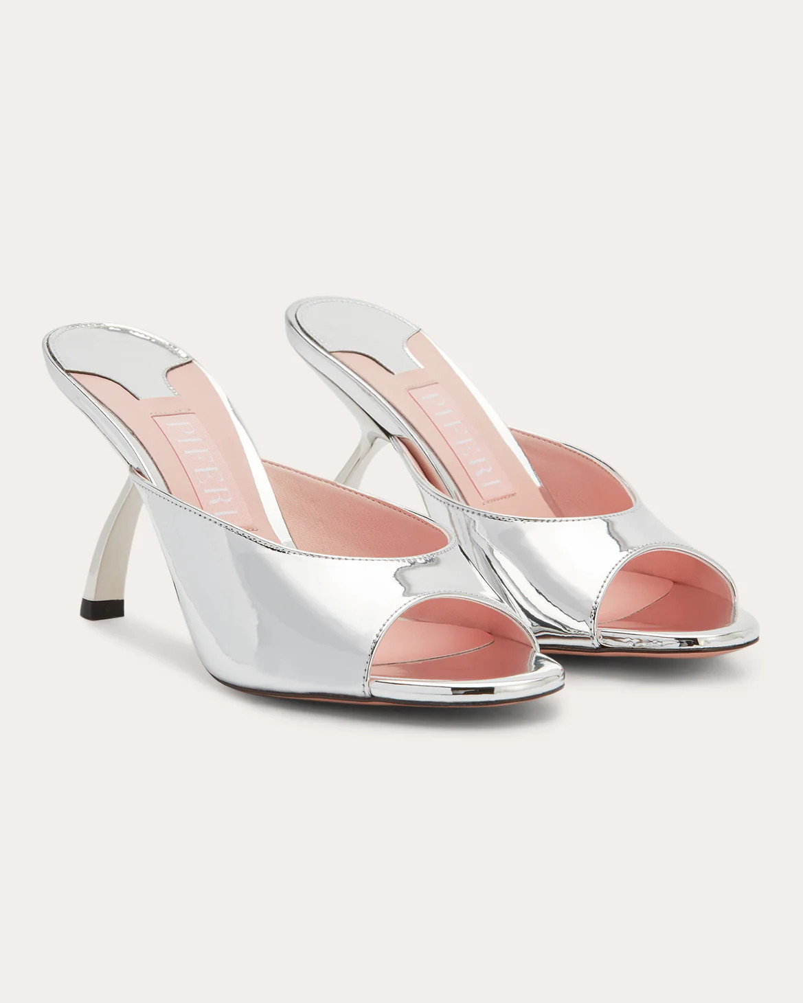 Tiana 100 Mirrored Mule | Olivela