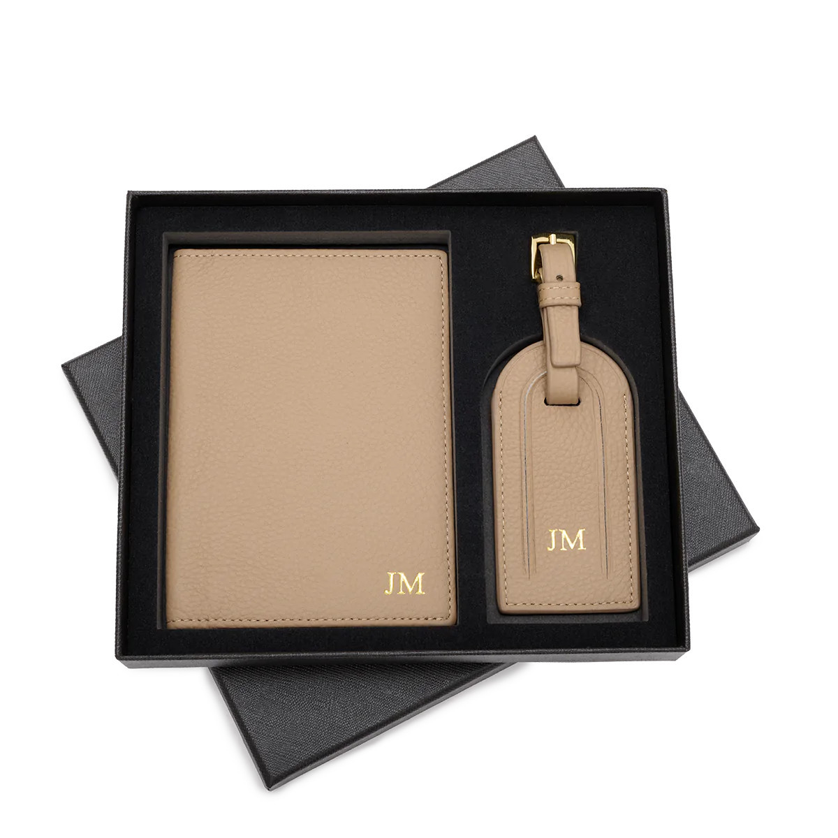 Lily and Bean Passport Tag Set Pale Khaki | Lily and Bean