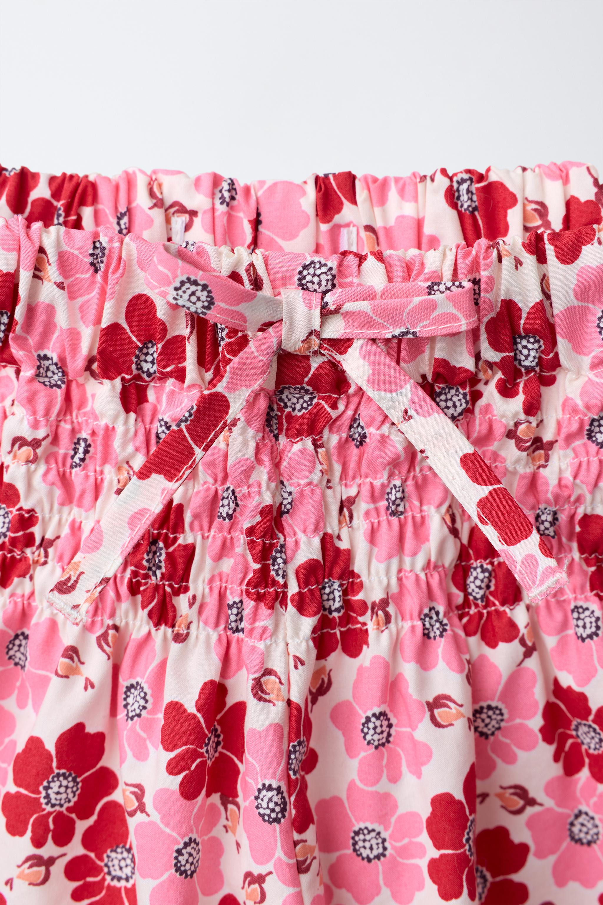 FLORAL POPLIN SHORTS | Zara US