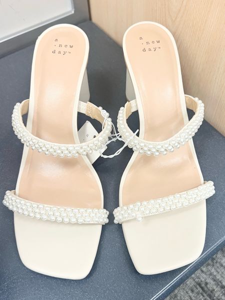 Pearl Heels at Target! They have a round heel. Super cute for a Bride to be! 🤍

#LTKwedding #LTKstyletip #LTKshoecrush