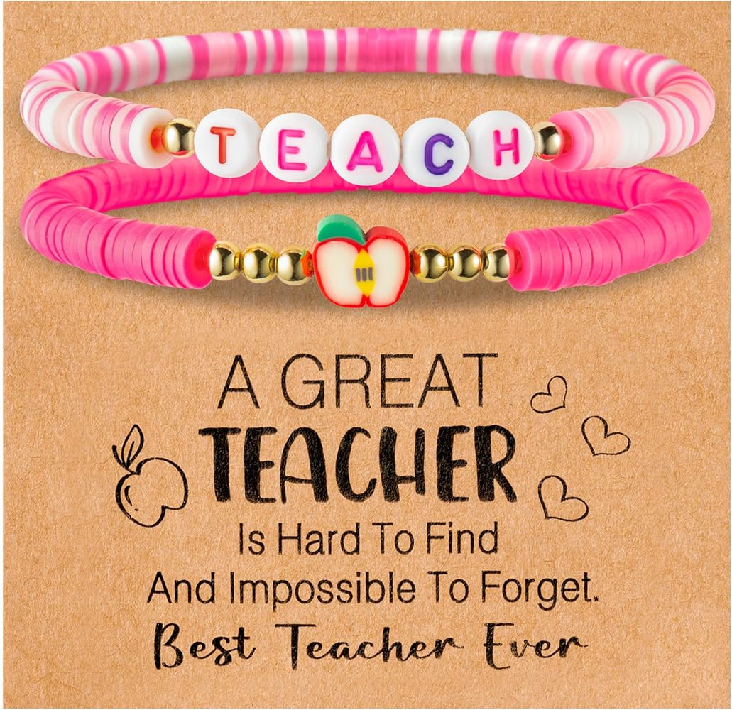 Y1tvei 7Pcs Heishi Surfer Bracelets Set Colorful Preppy Smile Evil Eye Beaded Stretch Clay Stacka... | Amazon (US)