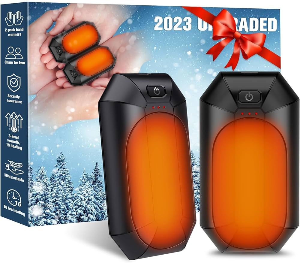 Amazon.com: 2 Pack Hand Warmers Rechargeable, Electric Hand Warmer Reusable,USB Handwarmers,Outdo... | Amazon (US)