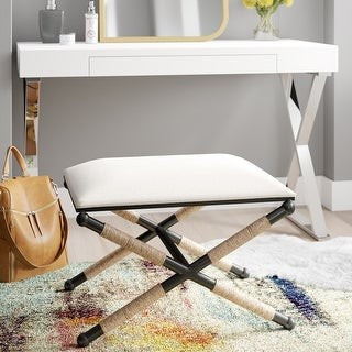 Ella Boho Campaign Accent Stool | Bed Bath & Beyond