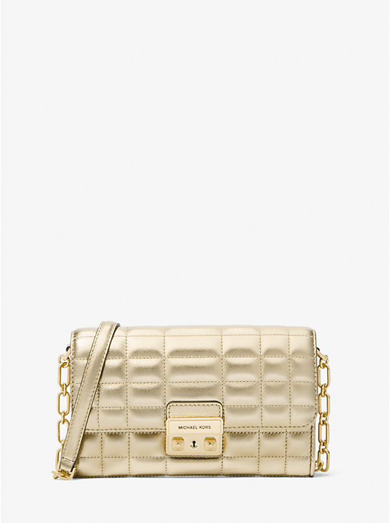 Tribeca Large Metallic Leather Convertible Crossbody Bag | Michael Kors (UK)