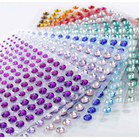 3440Pcs Crystal Rhinestone Stickers 3 Size 20 Sheets DIY Embellishment Jewelry Gem Diamond for Face Nails Crafts Cards Decor | AliExpress (US)