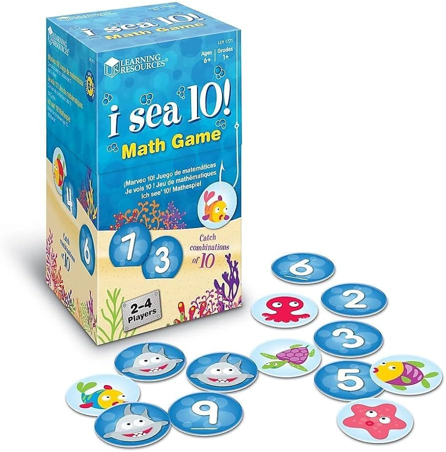 Learning Resources I Sea 10! Game, Math Games, Addition and Subtraction, Homeschool & Classroom M... | Amazon (US)