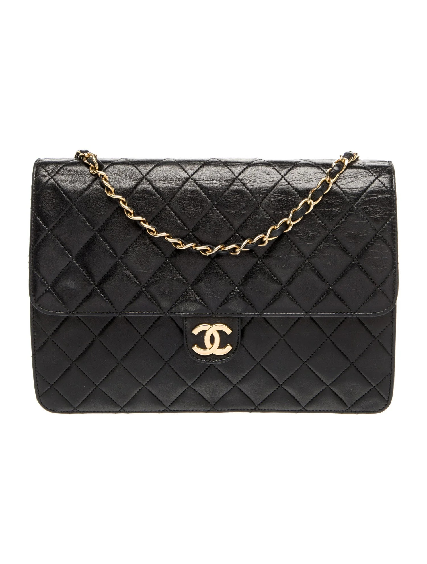 Chanel Small Single Square Flap Bag - Black Shoulder Bags, Handbags - CHA1370114 | The RealReal | The RealReal