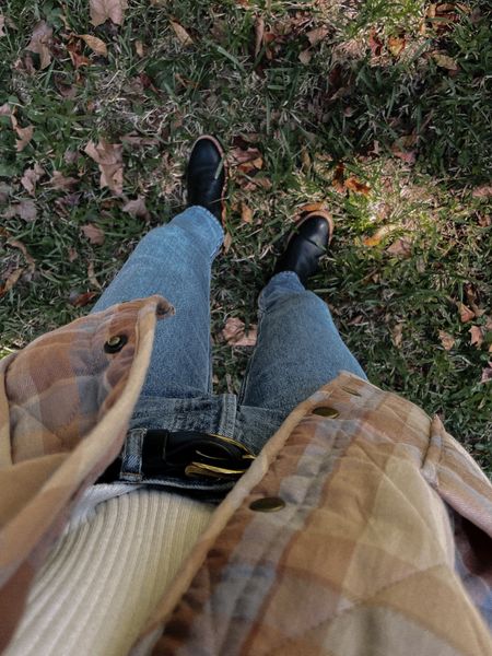 plaid quilted jacket, Chelsea boots, button-fly denim 

#LTKSeasonal #LTKxMadewell