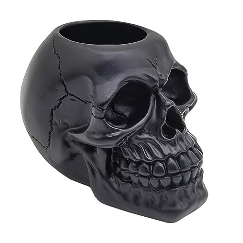 Halloween Skeleton Skull Candle Holder - Exquisite Home Decor Accent Piece(black) | Amazon (US)