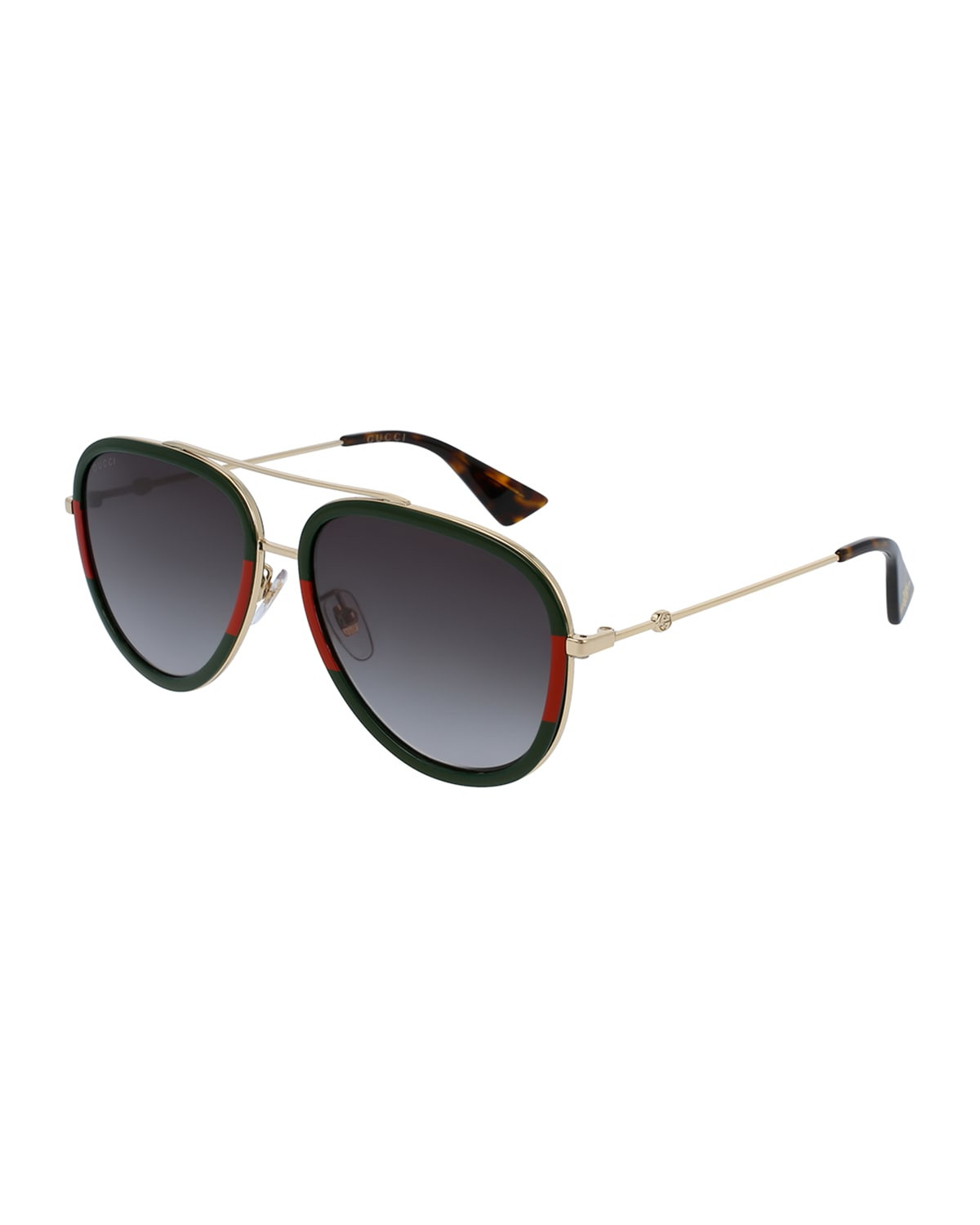 Metal Gradient Aviator Sunglasses | Neiman Marcus