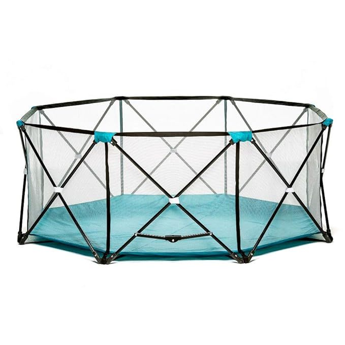 Regalo My Play Deluxe Extra Large Portable Play Yard Indoor and Outdoor, Bonus Kit, Washable, Tea... | Amazon (US)