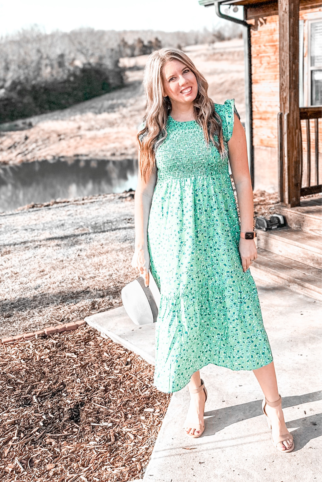 Spring sesh, Easter dress, floral dress, green maxi dress, church dress 

#LTKmidsize #LTKstyletip #LTKSpringSale